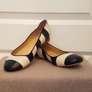 *LAST CALL* Kate Spade Blue & Cream Striped Flats